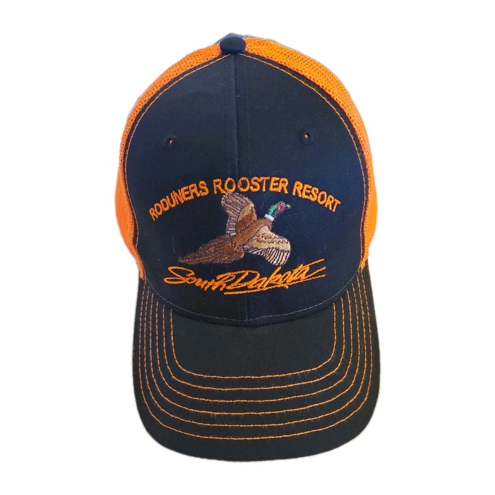 Rodruners Rooster Resort Mesh Back Snapback Trucker Cap South Dakota Embroidered